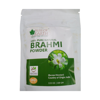 Bliss of Earth 100% Pure Natural Brahmi Powder - Indyancart