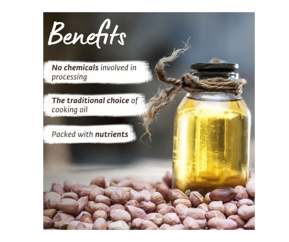 Isha Life Cold Pressed Groundnut Oil - Indyancart