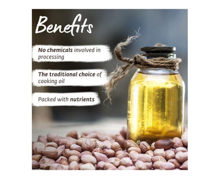 Isha Life Cold Pressed Groundnut Oil - Indyancart