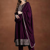 Dhiyona IE Women Ethnic Motifs Embroidered Panelled Thread Work Kurta with Trousers & With Dupatta