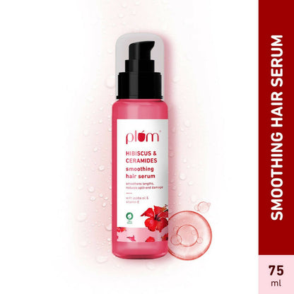 Plum Hibiscus & Ceramides Smoothing Hair Serum - Indyancart