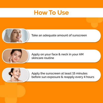 The Derma Co 1% Hyaluronic Sunscreen Aqua Gel with SPF 50, clear gel texture, applied on skin for sun protection.