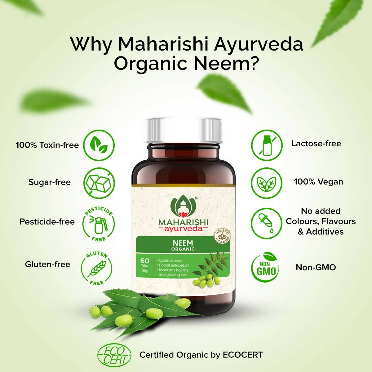 Maharishi Ayurveda Organic Neem Tablets