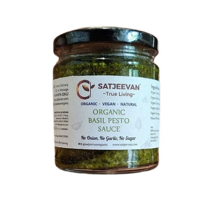 Satjeevan Organic Basil Pesto Sauce - Indyancart