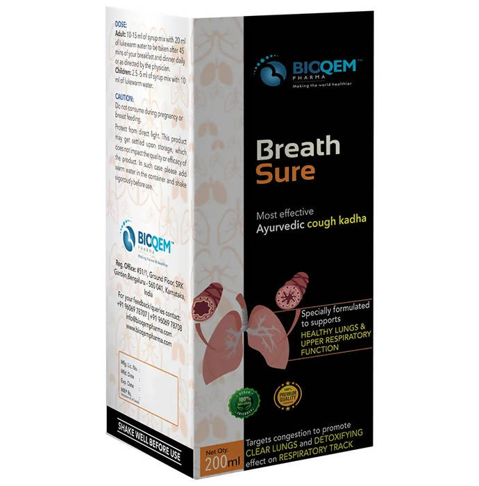 Bioqem Pharma Breath Sure Ayurvedic Kadha - Indyancart