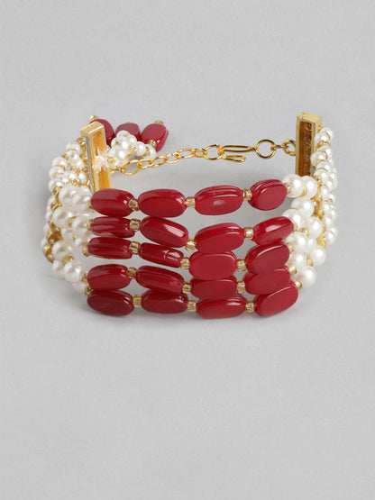 Anouk Unisex Set of 2 Beaded Bhai Bhabhi Rakhis With Roli & Chawal