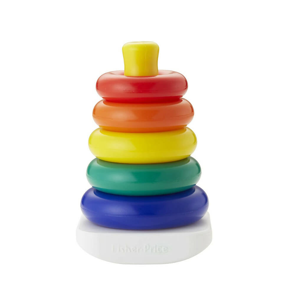Fisher Price Rock-A-Stack - Classic Stacking Toy With 5 Colorful Rings - Indyancart