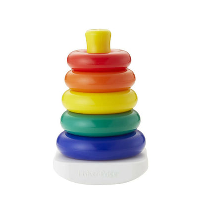 Fisher Price Rock-A-Stack - Classic Stacking Toy With 5 Colorful Rings - Indyancart