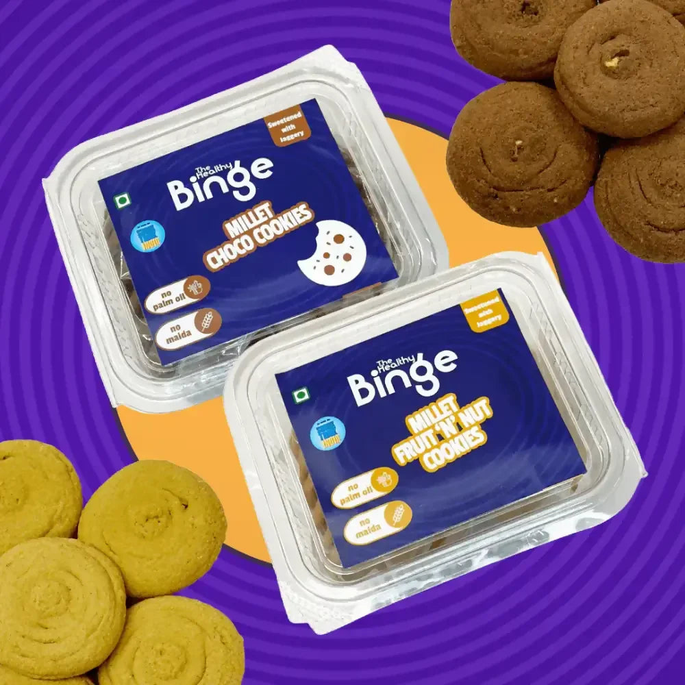 The Healthy Binge Assorted Cookies | No Maida & No Refined Sugar
