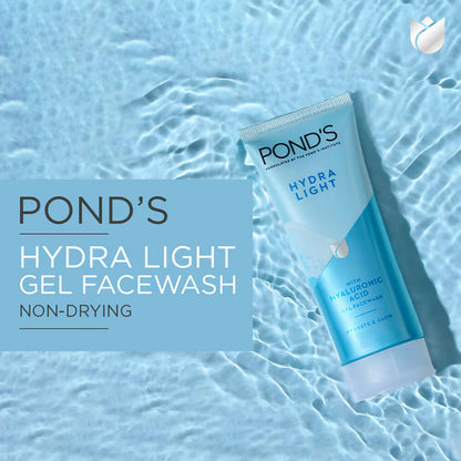 Ponds Hydra Light Hyaluronic Acid Hydrating Gel Face Wash - Indyancart