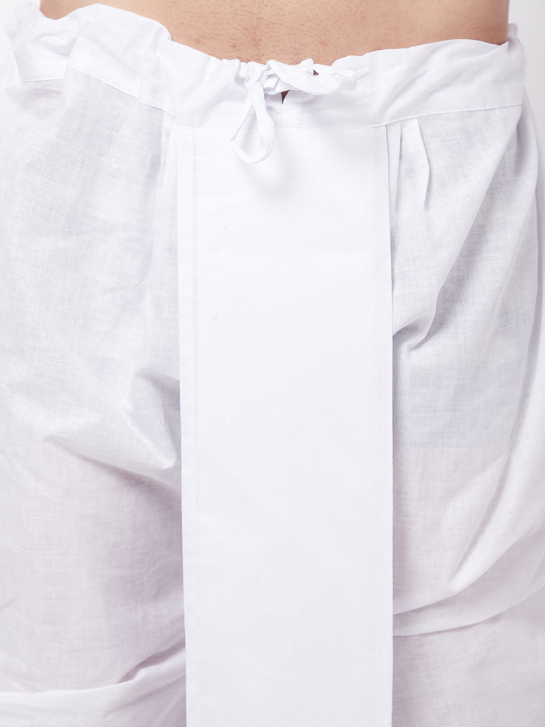 Men's Mustard Cotton Blend Straight Kurta and Dhoti Set