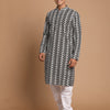 Men's Black Pure Cotton Straight Kurta Pyjama Set