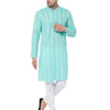 Men's Green Pure Cotton Straight Kurta Pyjama Set