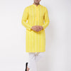 Men's Mustard Pure Cotton Straight Kurta Pyjama Set