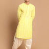 Men's Mustard Pure Cotton Straight Kurta and Patiala Set