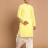 Men's Mustard Pure Cotton Straight Kurta and Patiala Set