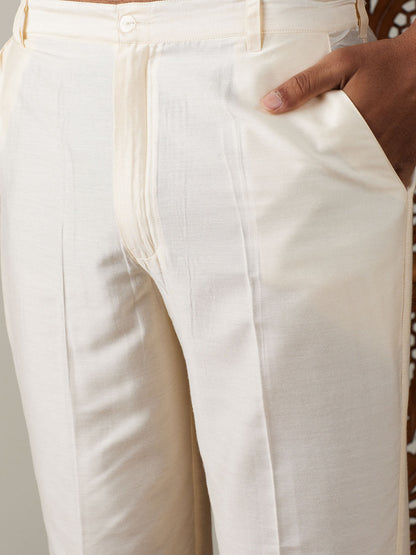 Men's Pink Viscose Straight Kurta Pyjama Set