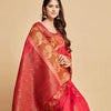 Dhiyona GR Women's Vasudha Dusty Pink Zari Woven Design Chanderi Cotton Saree