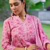 Dhiyona IE Women Floral Printed Regular Pure Cotton Kurta with Trousers & With Dupatta