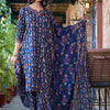Dhiyona VA Women'sFloral Printed Regular Pure Cotton Straight Kurta with Trousers & With Dupatta