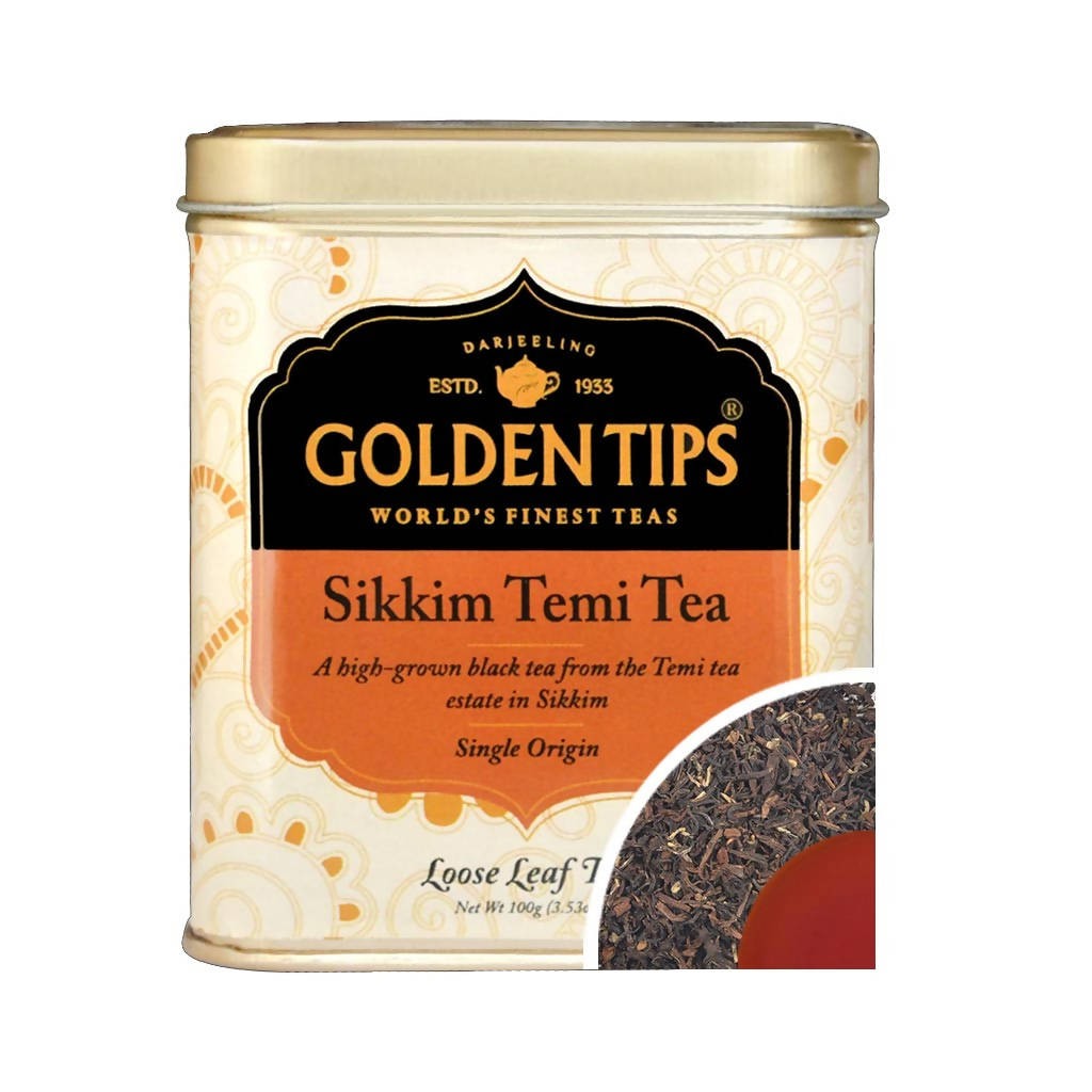 Golden Tips Sikkim Temi Tea - Tin Can - Indyancart