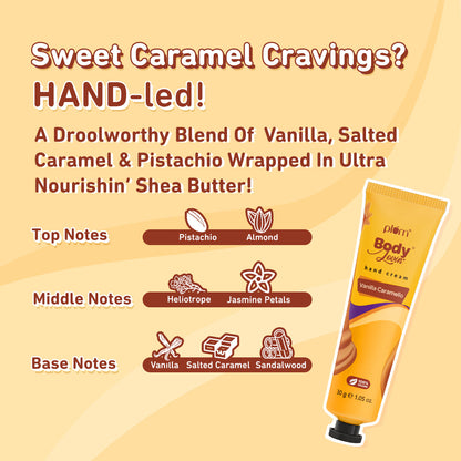 Vanilla Caramello Hand Cream by Plum Body Lovin'| 30 g
