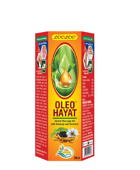 Looloo Oleo Hayat Herbal Massage Oil with Kalonji & Turmeric