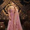 Dhiyona GR Women's Vedika Pink Jimmi Choo Zari Woven Saree