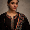 Dhiyona IE Women Embroidered Thread Work Pure Cotton Kurta with Trousers & Dupatta