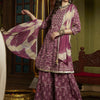 Dhiyona SN Women's Floral Printed Pleated Mirror Work Pure Cotton Kurta with Sharara & Dupatta