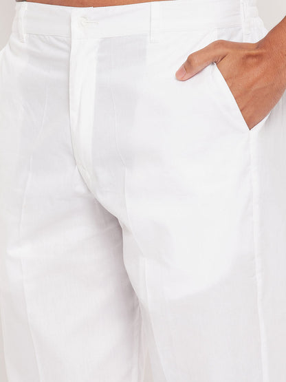 Men's Mustard Cotton Straight Kurta Pyjama Set