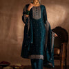Dhiyona IE Ethnic Motifs Embroidered Thread Work Straight Kurta With Trousers & Dupatta