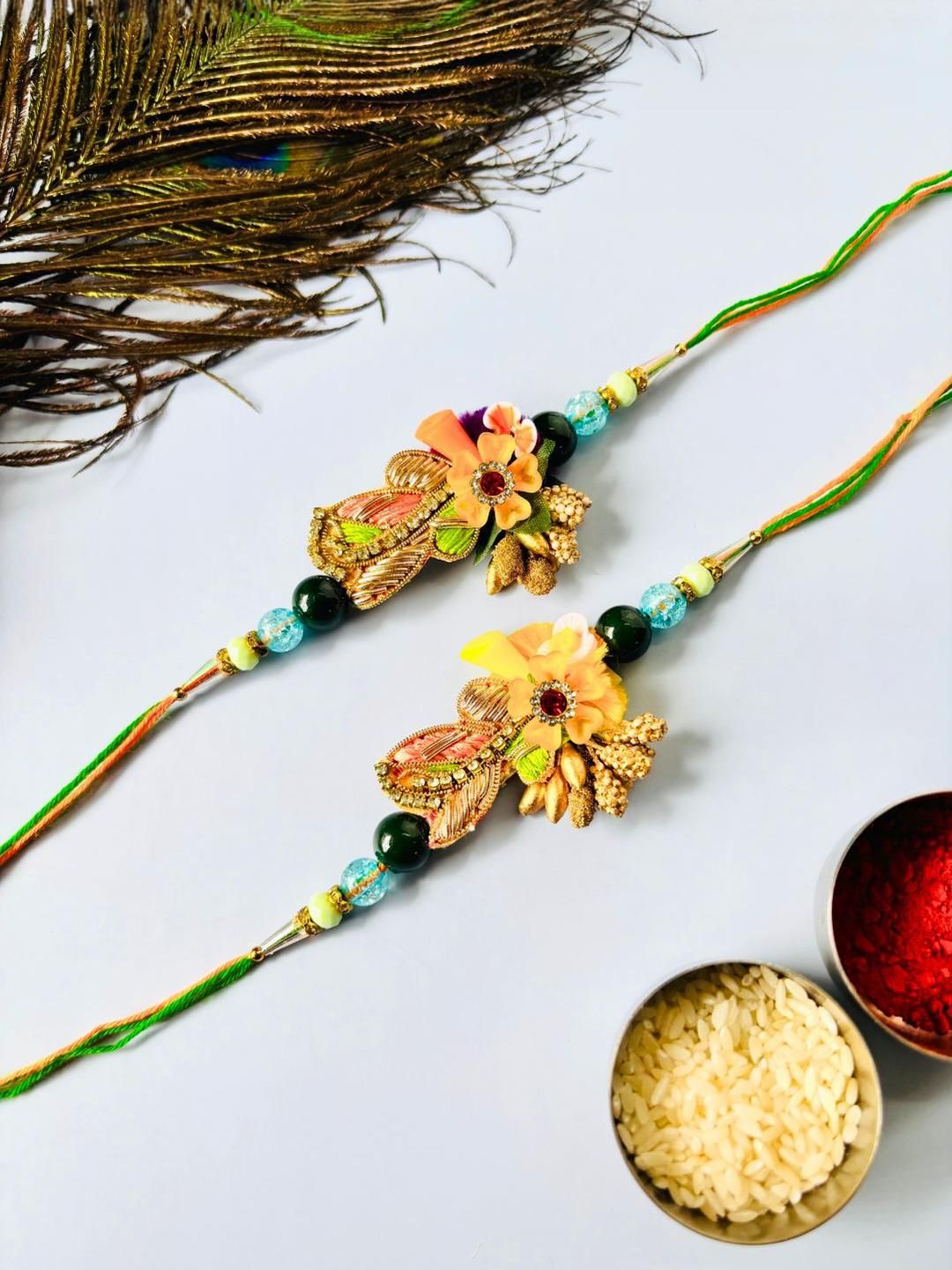 Anouk Unisex Set of 2 Wraparound Rakhi