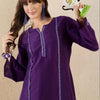 Indyancart IE Women Ethnic Motifs Embroidered Regular Thread Work Kurta with Trousers