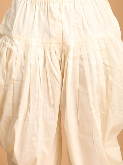 Men's Aqua Georgette Straight Kurta and Dhoti Set