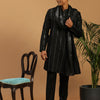 Men's Black Viscose Straight Kurta  Pyjama & Dupatta Set
