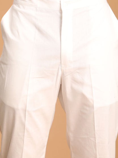 Men's Purple Cotton Straight Kurta Pyjama Set