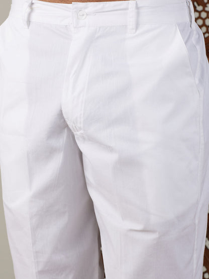 Men's Coffee Cotton Straight Kurta Pyjama Set