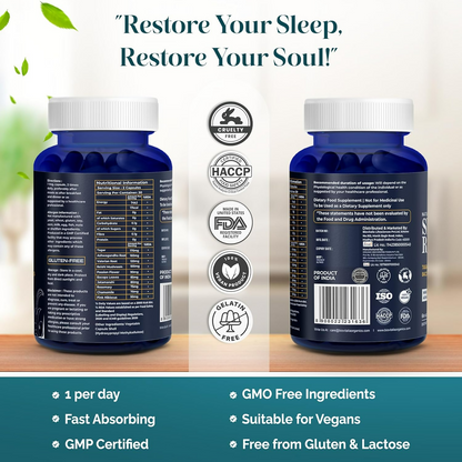 Biovitalia Organics Natural Sleep Restore+ Sleeping Capsules