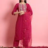 Dhiyona VV Twisha Silk Blend Dori Embroidered Kurta Set