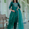 Dhiyona VV Muskan Silk Blend Embroidered Kurta Set with Dupatta