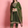 Dhiyona VV Women's Kurta and Trousers Pant Set Silk Blend