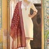 Dhiyona VV Varnika Womens Silk Blend Kurta Pant Set with Banarasi Dupatta Embroidered Ethnic Wear for Elegant Look