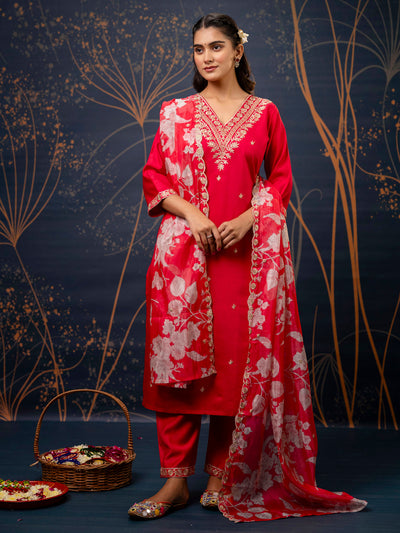 Indyancart VV Women's Kurta and Pant Sets Viscose Rayon Fabric