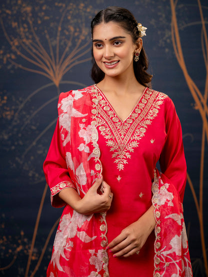 Dhiyona VV Women's Kurta and Pant Sets Viscose Rayon Fabric