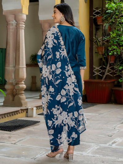 Indyancart VV Women's Kurta and Pant Sets Viscose Rayon Fabric