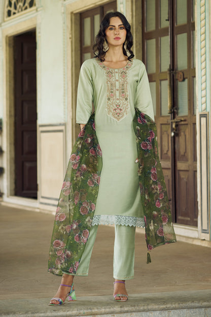 Dhiyona VV Kanchana Women Kurta and Pant Sets Viscose Rayon Fabric