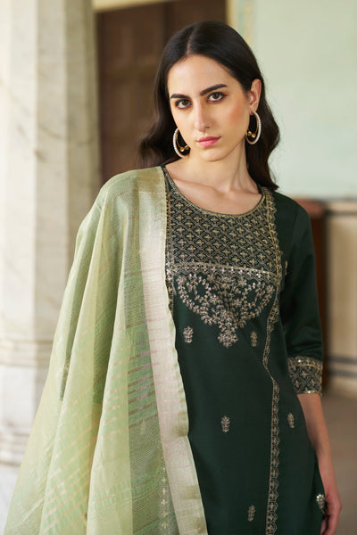 Indyancart VV Raagini Women Kurta and Pant Sest Viscose Rayon
