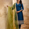 Dhiyona VV Chitta Chanderi Silk Blend Kurta Set
