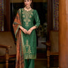 Dhiyona VV Saubhagya Viscose Self Jacquard Women Kurta and Trouser Duppata Set